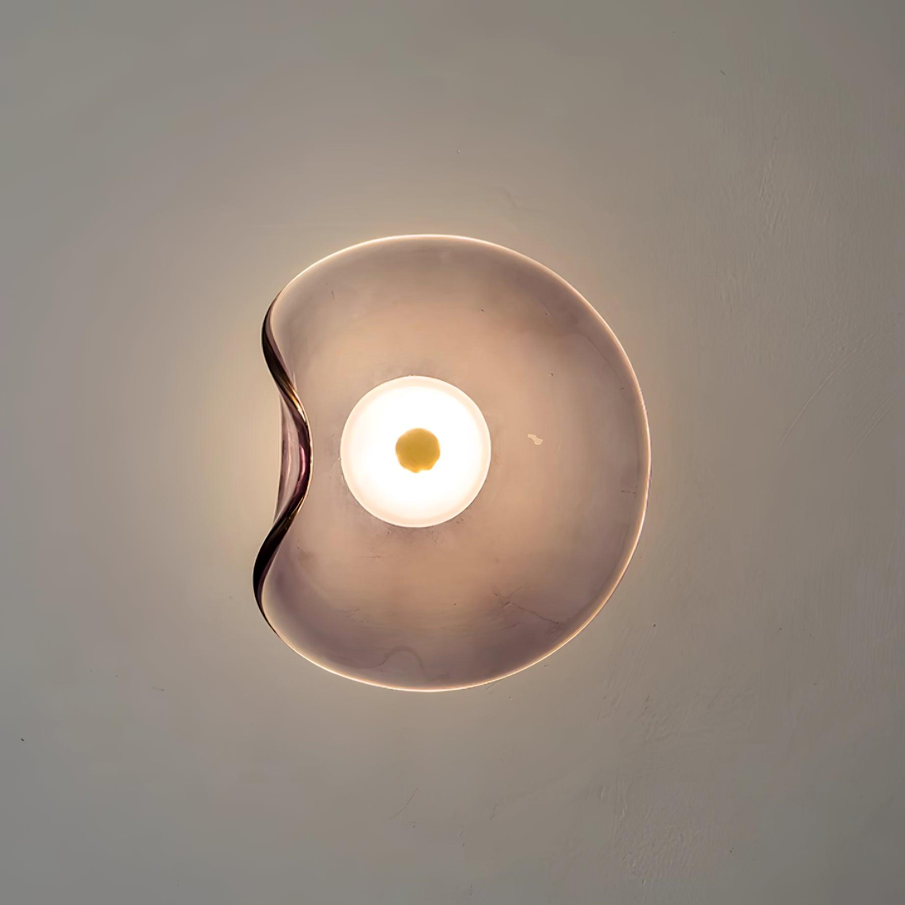 Applique Murale Verre LED 3000K Ambre Design Organique Salle de Bain Salon Éclairage Mural Moderne Lampe d'Ambiance Résistante à l'Humidité | Restfield