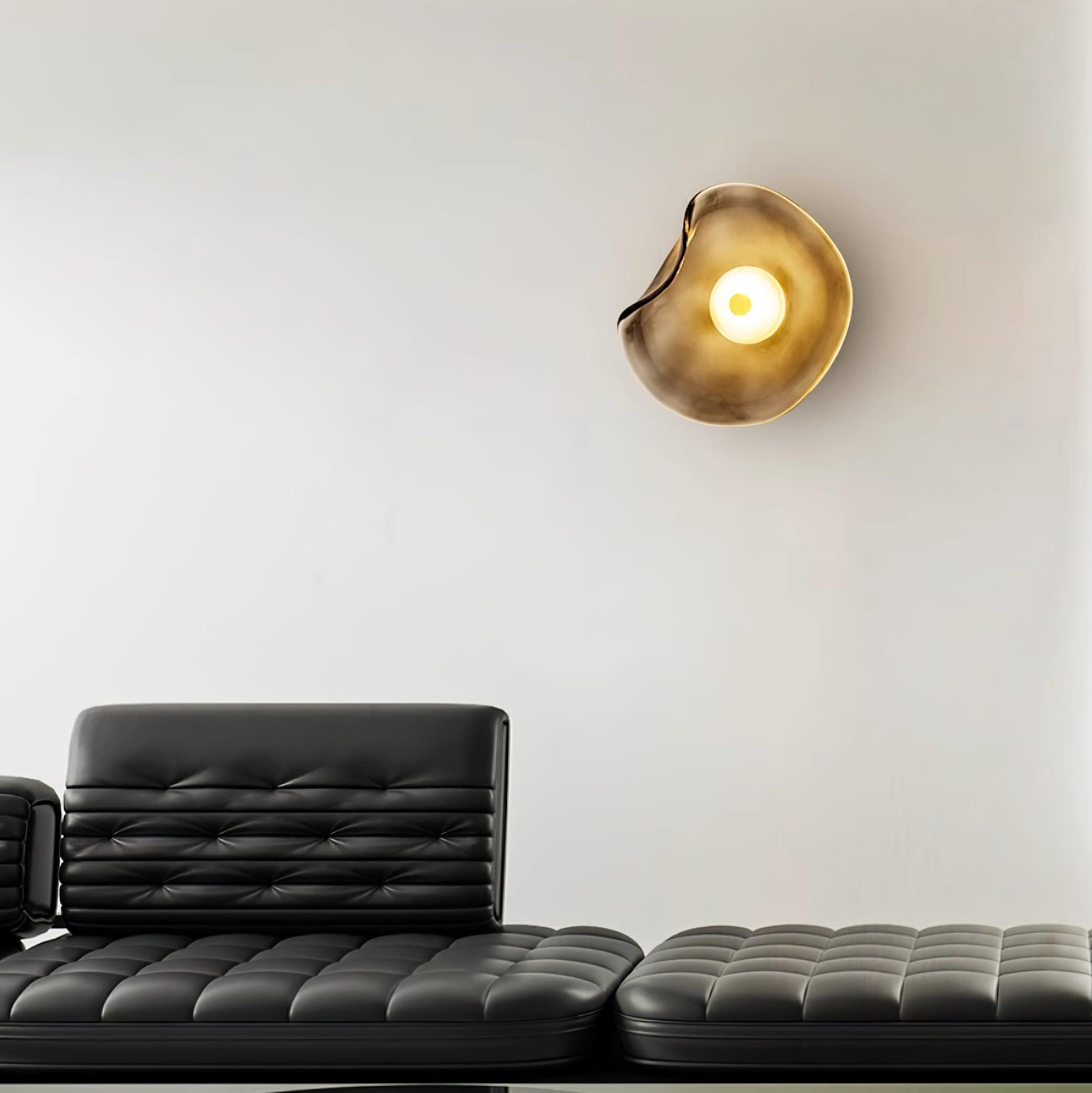 Applique Murale Verre LED 3000K Ambre Design Organique Salle de Bain Salon Éclairage Mural Moderne Lampe d'Ambiance Résistante à l'Humidité | Restfield