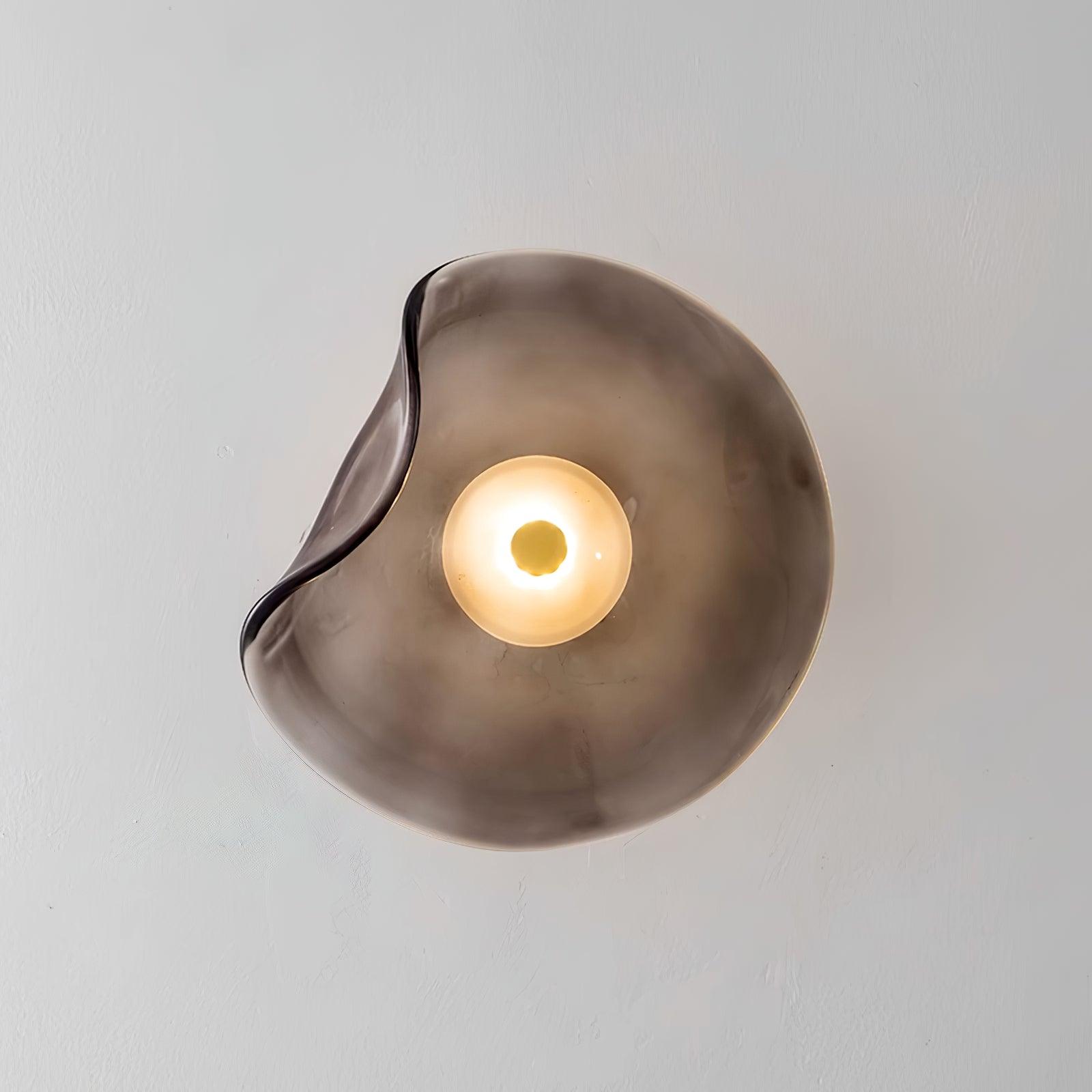 Applique Murale Verre LED 3000K Ambre Design Organique Salle de Bain Salon Éclairage Mural Moderne Lampe d'Ambiance Résistante à l'Humidité | Restfield