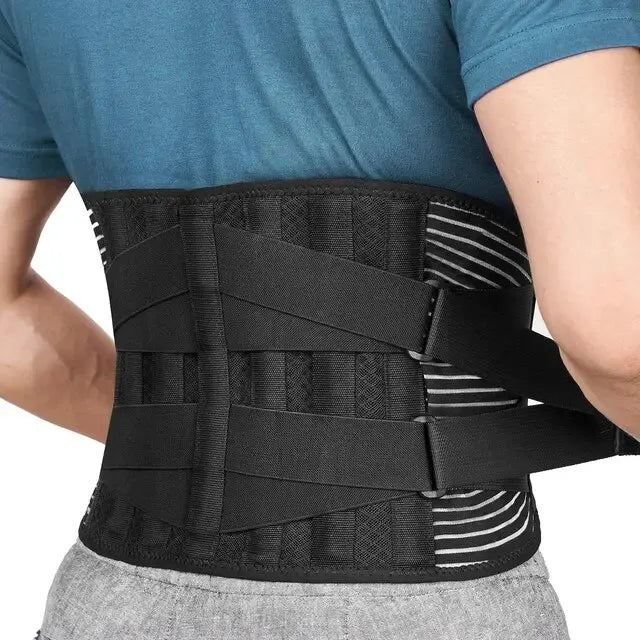 Rugsteungordel met 360° Stabilisatie voor Lendenen en Onderrug | Verstelbare Lendensteun met Memory Foam | Sansoti