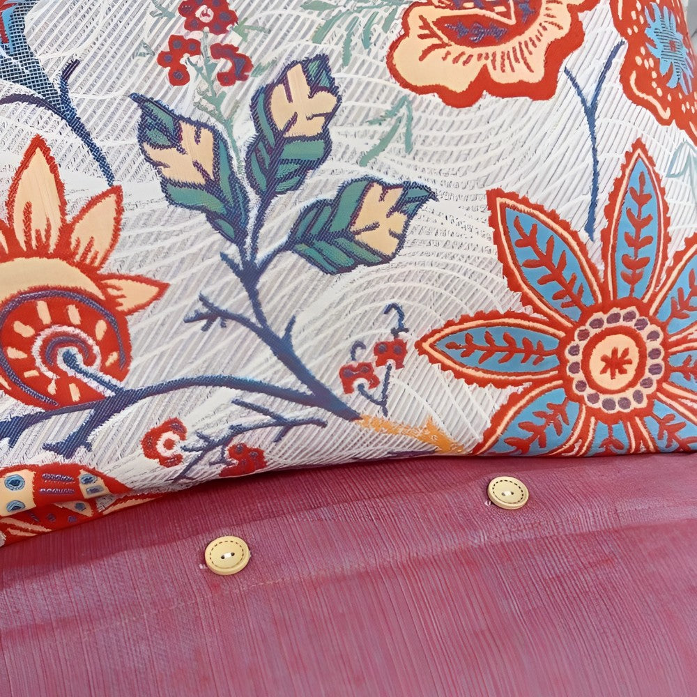 Rustiek Bloemen Kussenslopen Set van 2 | Boho Katoenen Kussenovertrekken 51x76cm | Sansoti