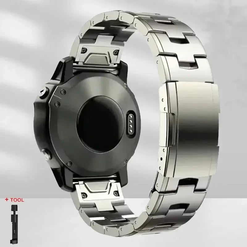 Edelstahl-Uhrenarmband mit Schnellverschluss für Smartwatch, 22 mm, 26 mm, verstellbares Metallarmband, universell | Sansoti
