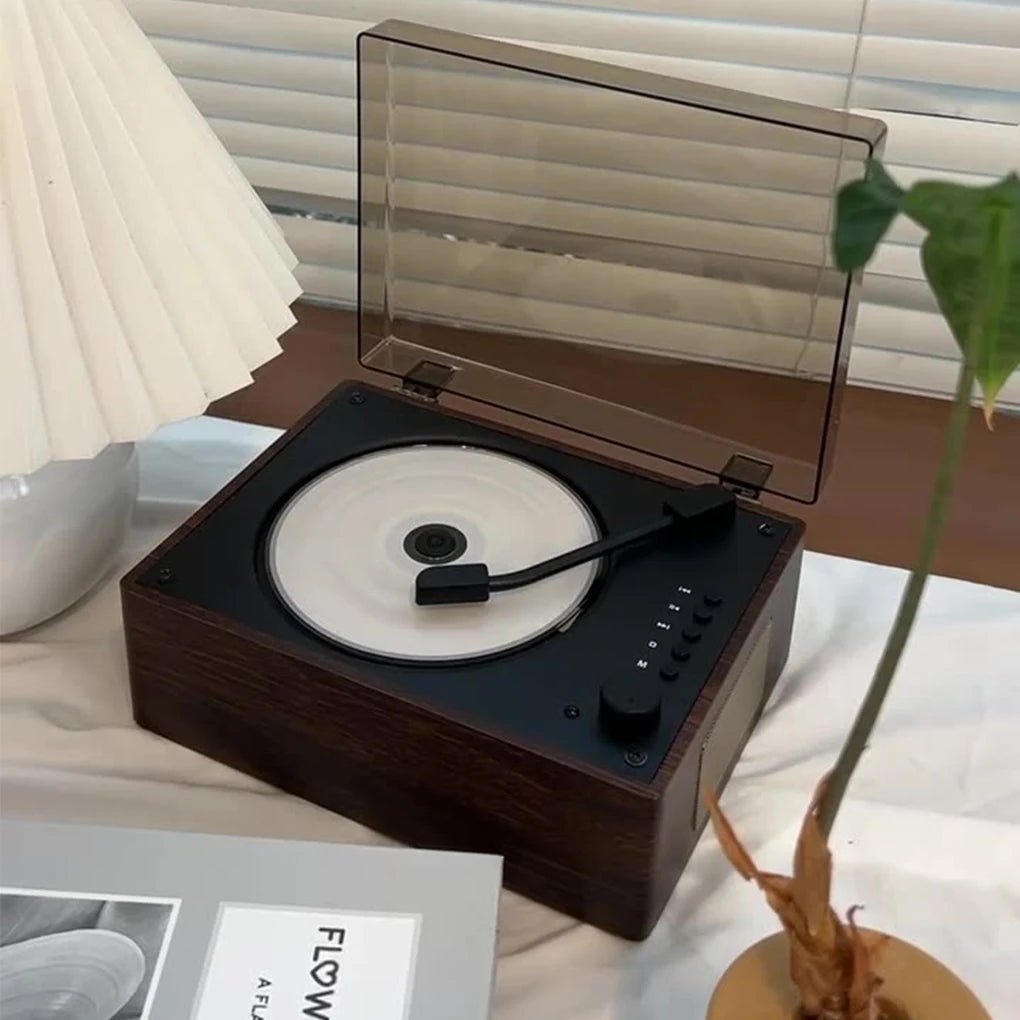 Retro CD-speler Bluetooth 5.1 Draagbaar Hout USB AUX Woonkamer Slaapkamer Muziekspeler Oplaadbaar Afstandsbediening Vintage | Sansoti