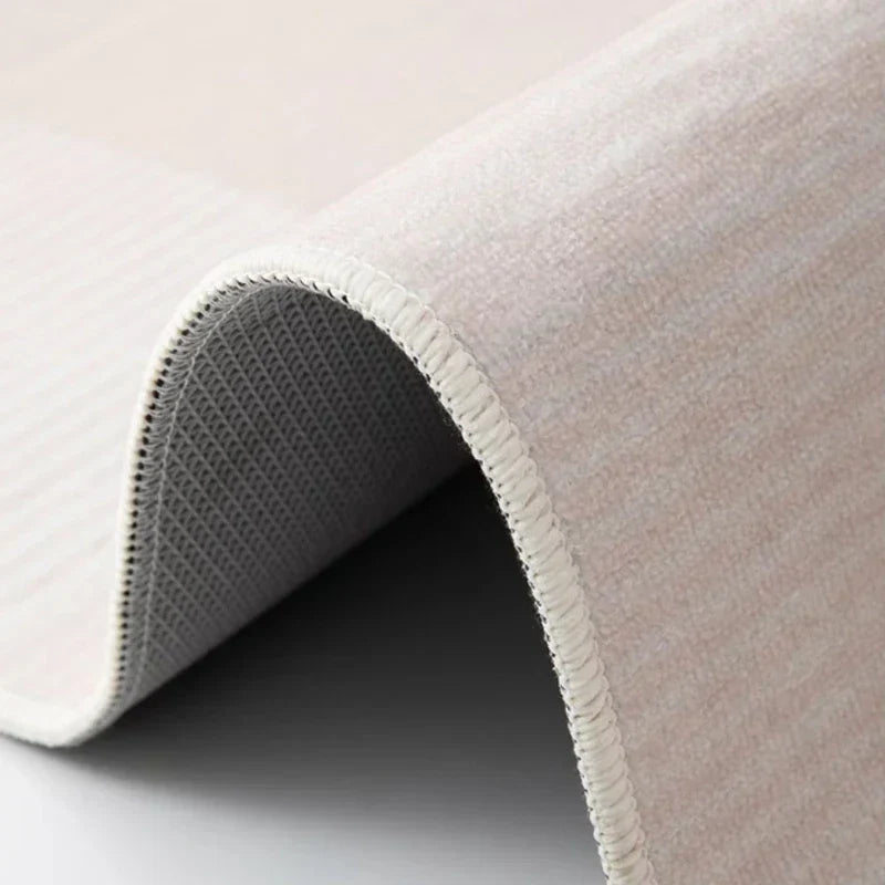 Tapis doux à forme organique, dessous antidérapant, polyester, intérieur moderne, salon, chambre | Sansoti