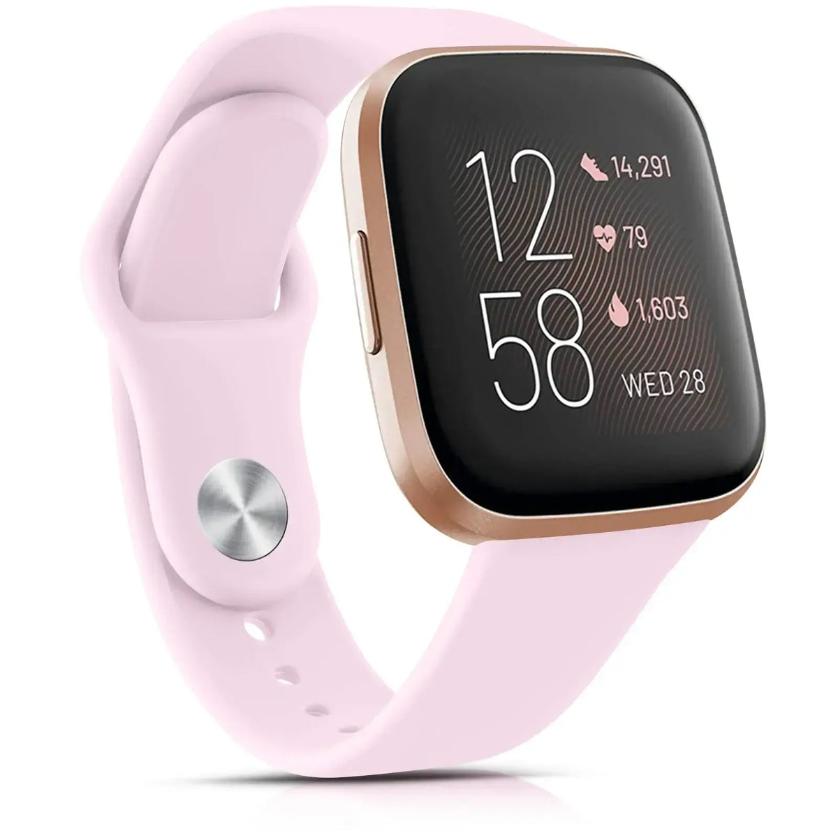 Wasserbeständiges, verstellbares Silikon-Smartwatch-Armband, Sportuhr-Armband, kompatibel mit Fitbit, aktiv | Sansoti