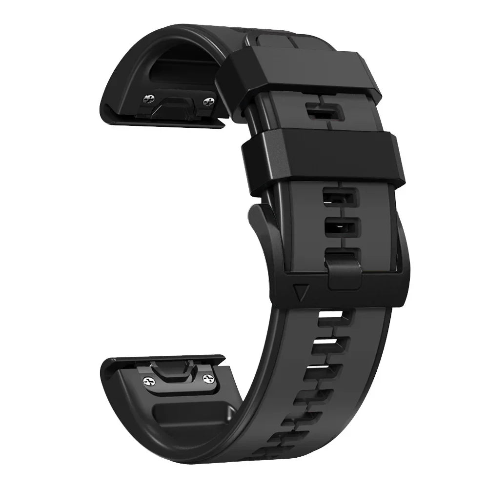 Bracelet de montre en silicone avec fermeture rapide, 22 mm et 26 mm, bracelet de smartwatch et bracelet de sport, confortable et résistant à l’eau | Sansoti