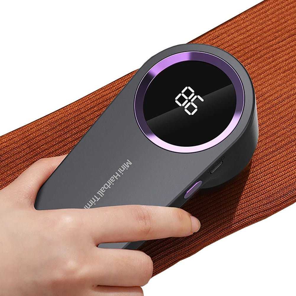 Elektrischer Fusselentferner USB Wiederaufladbar Digitalanzeige 14,8cm ABS Pullover Kleidung Pilling-Entferner Stoffrasierer | Restfield