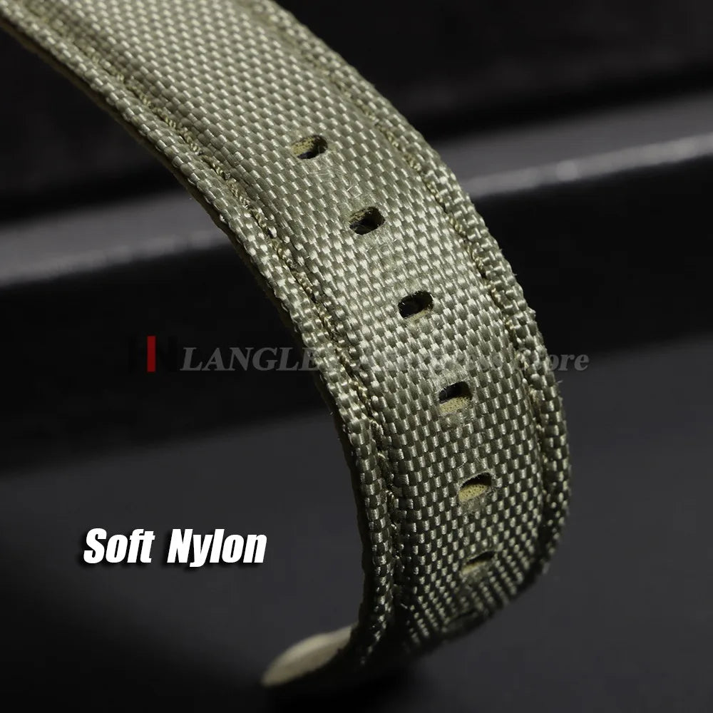 Nylon-Uhrenarmband aus Segeltuch Wasserabweisend Schnellverschluss Universelles Sportuhrenarmband 20 mm 22 mm | Sansoti