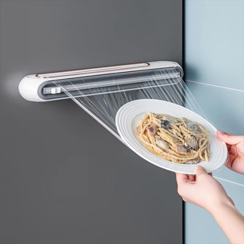Magnetische Foliedispenser voor Keuken – Compact met Geïntegreerde Snijder – BPA-vrij Kunststof | Sansoti
