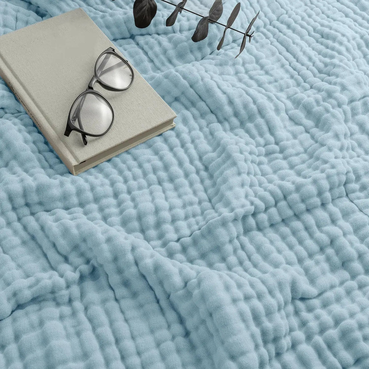 Mousseline Katoenen Plaid 150x200 cm Ademend Lichtgewicht Vierseizoenen Deken voor Bank en Bed Woonkamer | Sansoti