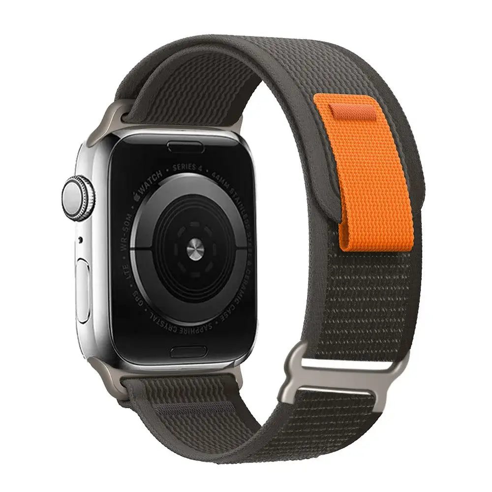 Nylon-Smartwatch-Armband mit Klettverschluss – atmungsaktives, verstellbares Armband, 38–49 mm, für Sport und Freizeit | Sansoti