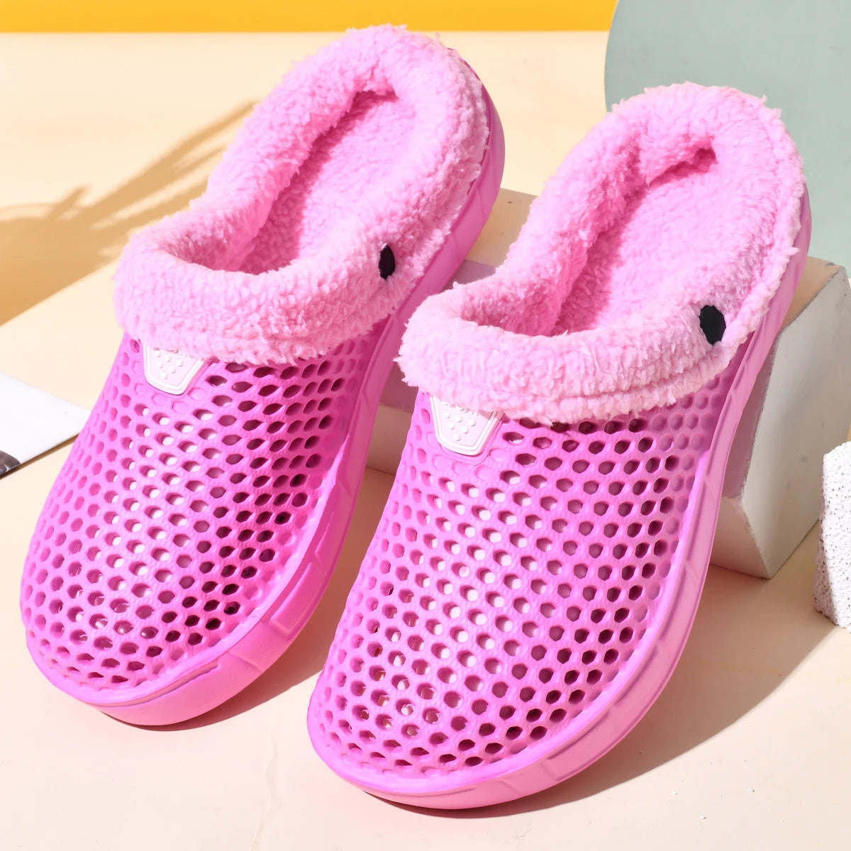 Gevoerde Muiltjes Eva Binnenhuis Warmte Winterpantoffels Dames Heren Unisex Comfortslippers Antislip | Sansoti