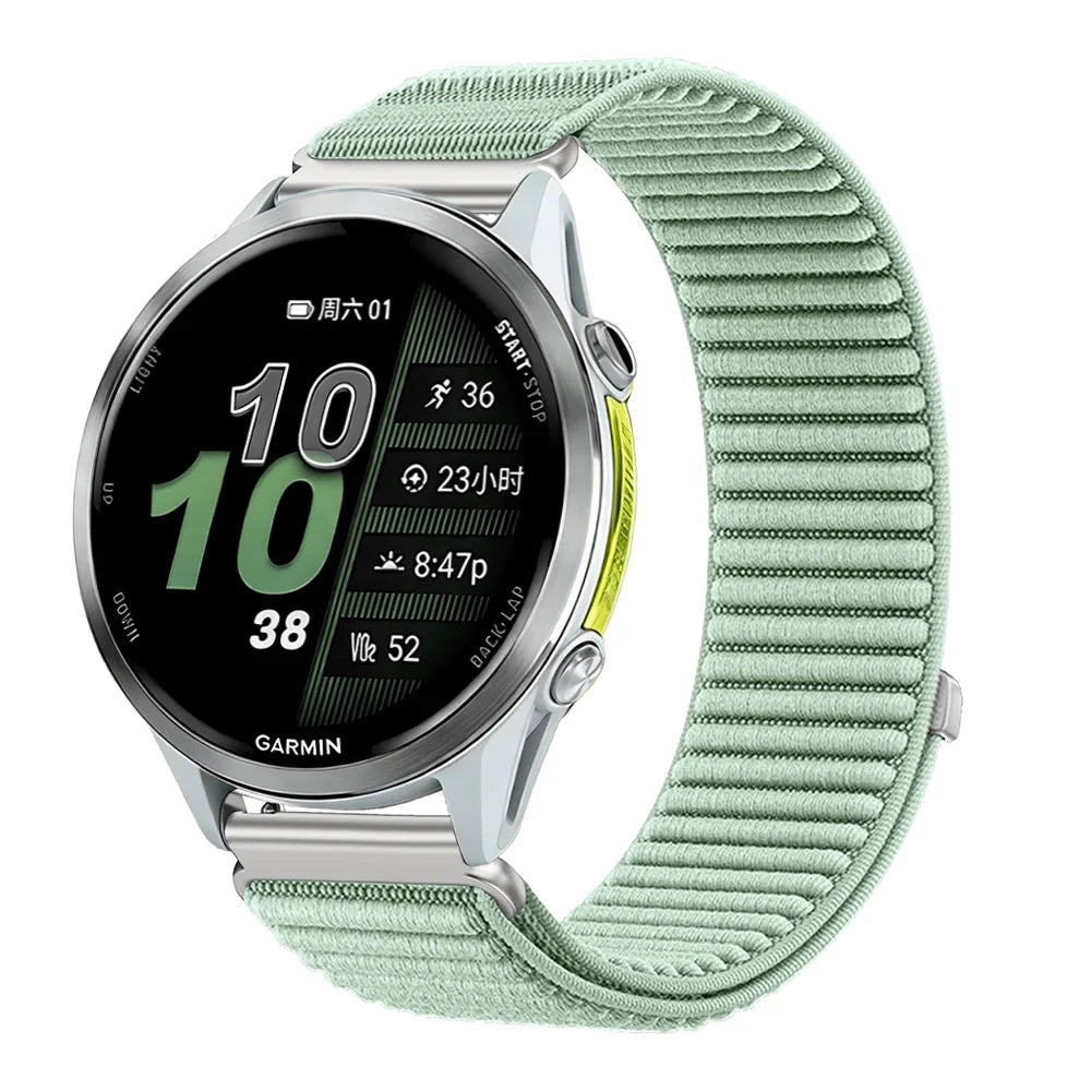 Nylon-Smartwatch-Armband, 21 cm, verstellbar, atmungsaktiv, sportlich, für Sportuhren, 20 mm, 22 mm, Unisex-Armband | Sansoti