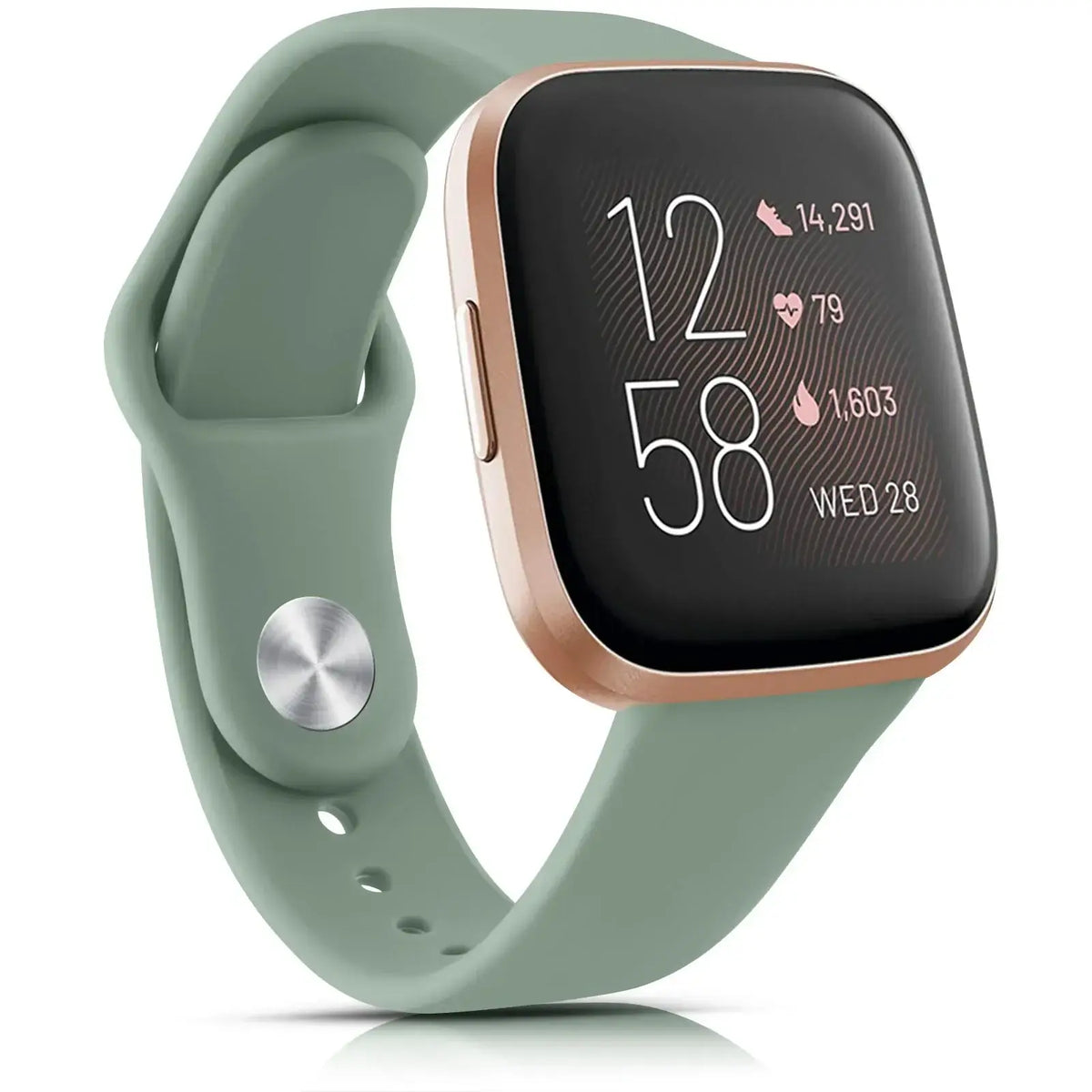 Wasserbeständiges, verstellbares Silikon-Smartwatch-Armband, Sportuhr-Armband, kompatibel mit Fitbit, aktiv | Sansoti