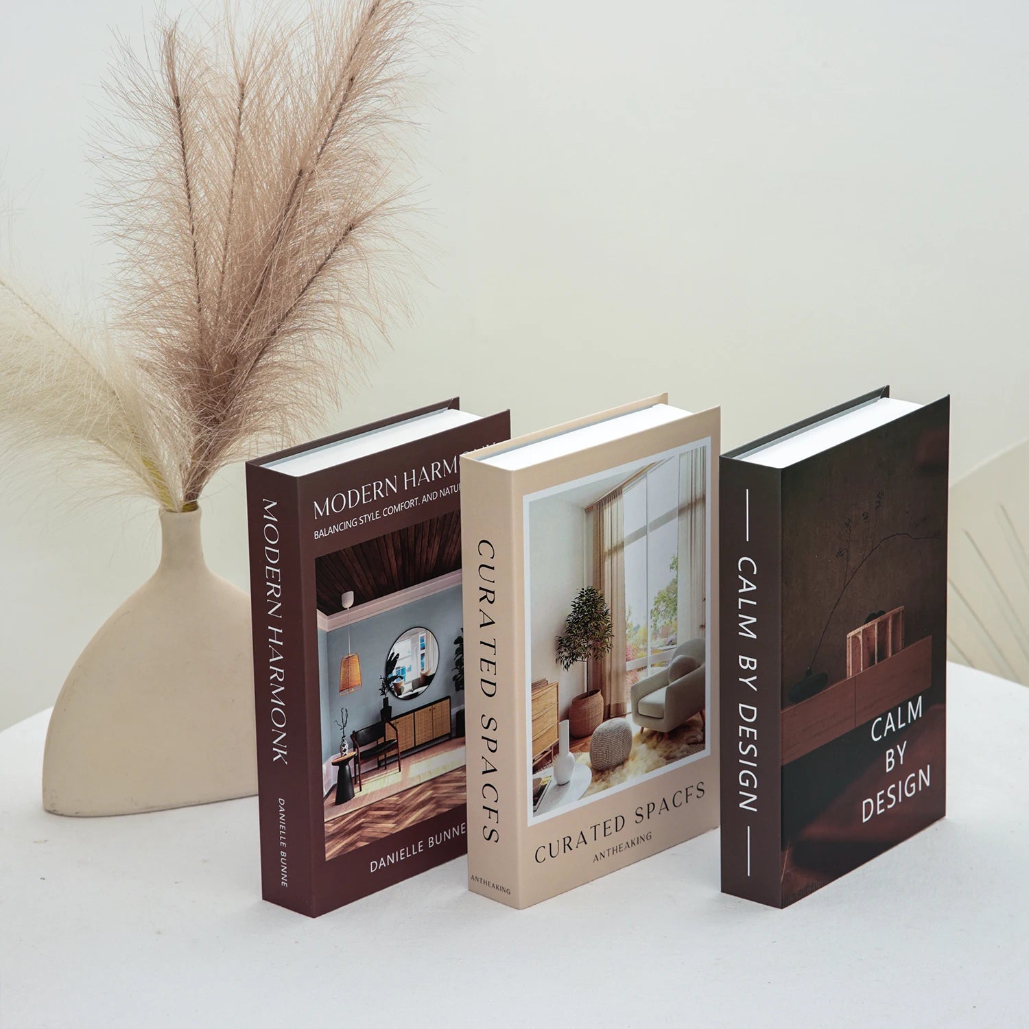 Décoration table basse Ensemble de 3 livres Design pliable Table basse style | Restfield