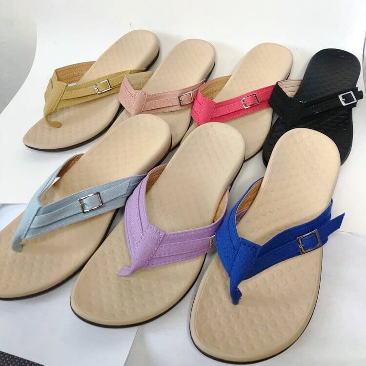 Orthopedic Sandals Women Summer – Comfortable Footbed for Foot Complaints | Sansoti