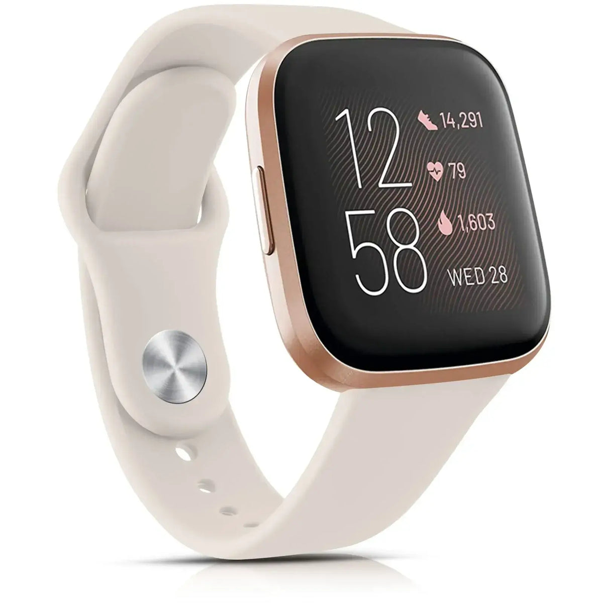 Wasserbeständiges, verstellbares Silikon-Smartwatch-Armband, Sportuhr-Armband, kompatibel mit Fitbit, aktiv | Sansoti