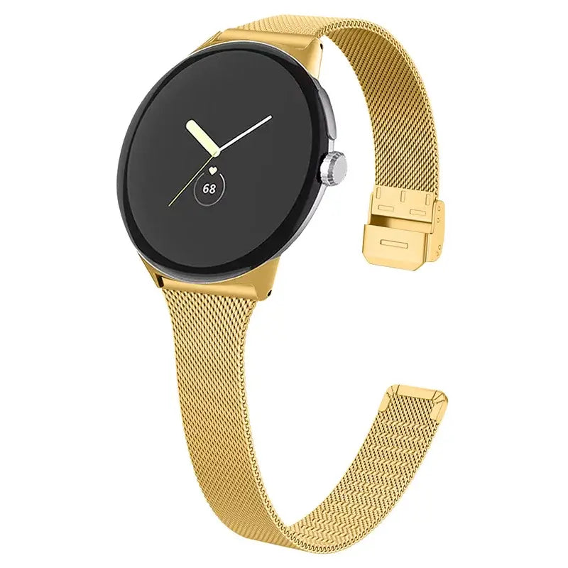 Edelstahl-Smartwatch-Armband für Google Pixel – Stilvolles Metallarmband Verstellbar Komfortabel Elegant | Sansoti