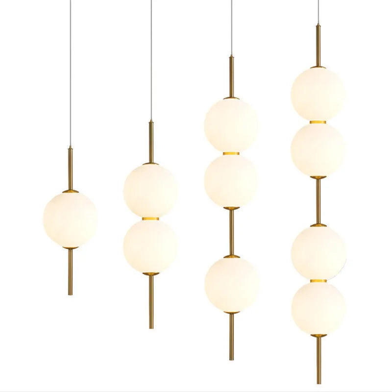 Moderne Glazen Hanglamp met 1, 2, 3 of 4 Lichtpunten – Eigentijds Design voor Slaapkamer, Eetkamer, Woonkamer | Sansoti