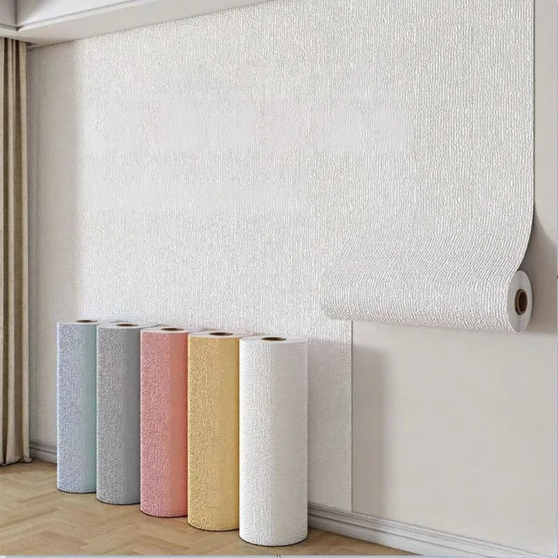 Papier Peint Auto-adhésif Lin 3D 50cm Diatomée Panneau Mural Salon Chambre Décoration Murale Auto-adhésif Mousse Revêtement Mural Rouleau | Restfield