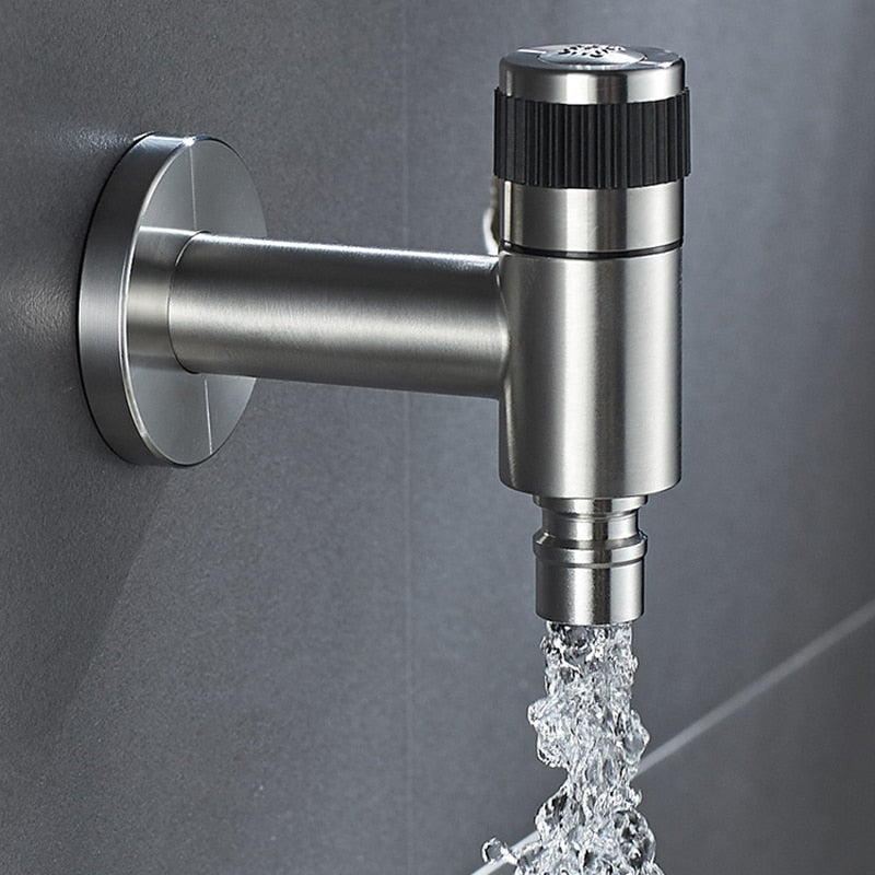 Moderne Wateraansluitkraan met Wandmontage – Outdoor Tuinkraan met Messing Kernklep | Sansoti