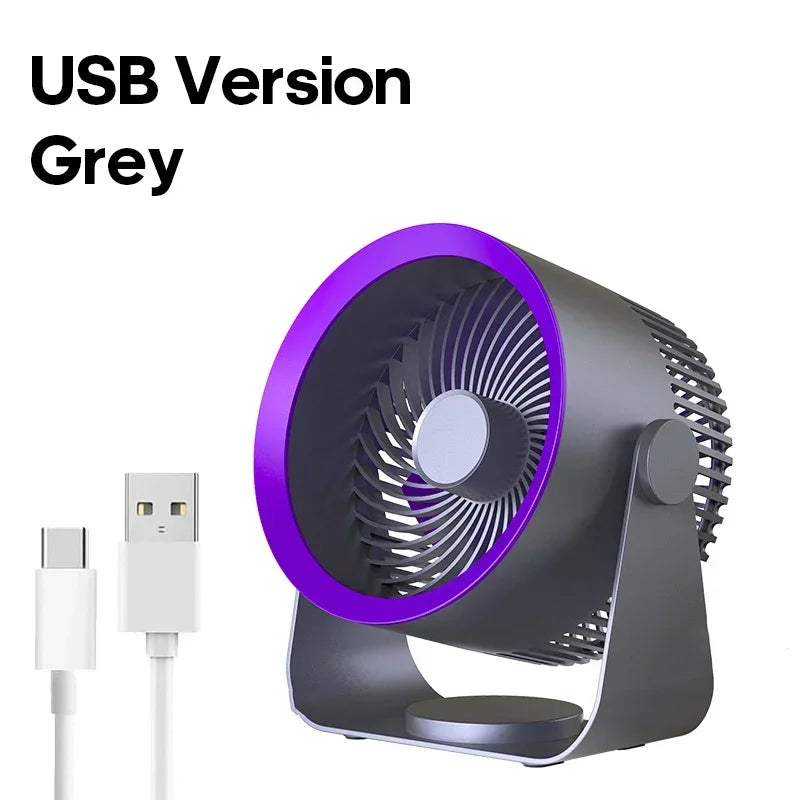 Kabelloser Umluftventilator 4000mAh Wiederaufladbar Wandmontage Ohne Bohren Leise Büro Badezimmer Schlafzimmer Luftzirkulation | Restfield