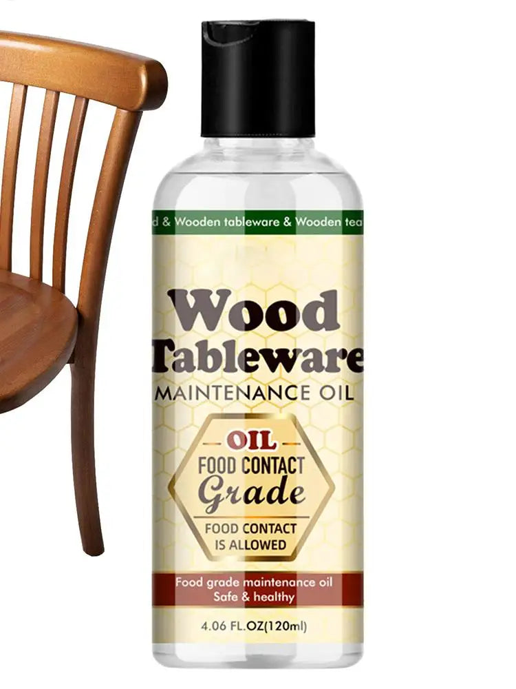 Verzorgingsolie voor Houten Snijplanken 120ml - Natuurlijke Bescherming Keukenblad Aanrechtblad Servies Bamboe | Sansoti