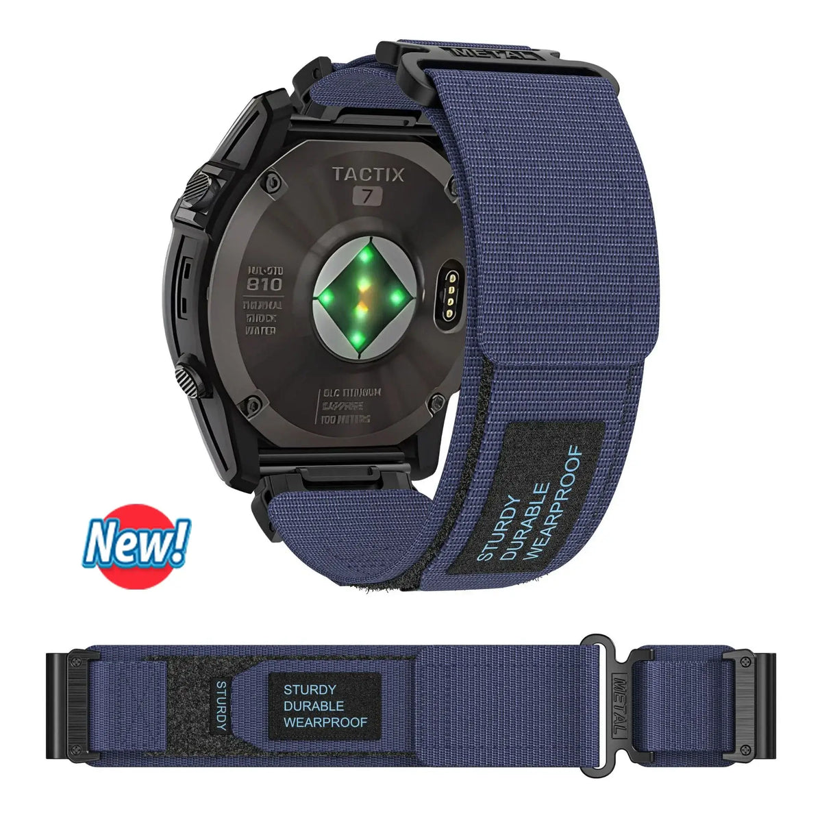 Bracelet de smartwatch en nylon 20 mm 22 mm 26 mm QuickFit, interchangeable, réglable et respirant | Sansoti