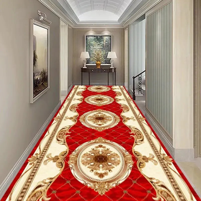 Runner rug Non-Slip Hallway Rug Polyester Washable Decorative Persian Pattern for Entryway Balcony Corridor | Sansoti