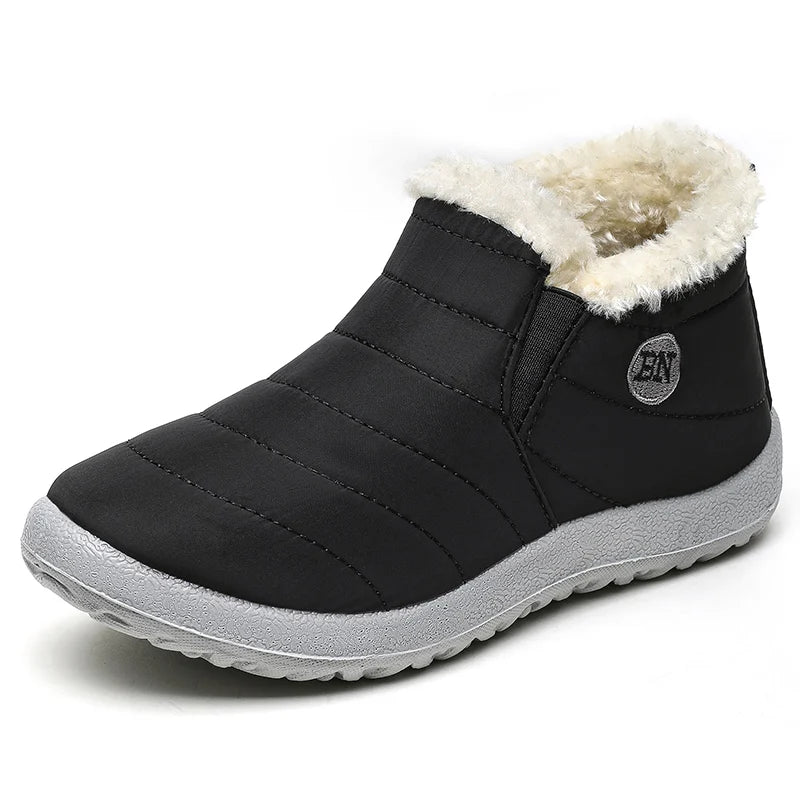 Wasserdichte Herren-Winterstiefel, gefütterte Schlupf-Sneestiefel, warmes Schuhwerk, stark isolierende Winterschuhe | Sansoti
