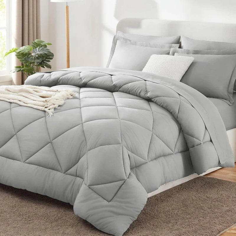 Polyester Dekbed Effen Kingsize Winter Warm Zacht Huidvriendelijk Comfortabel Slaapkamer Beddengoed Sprei | Sansoti