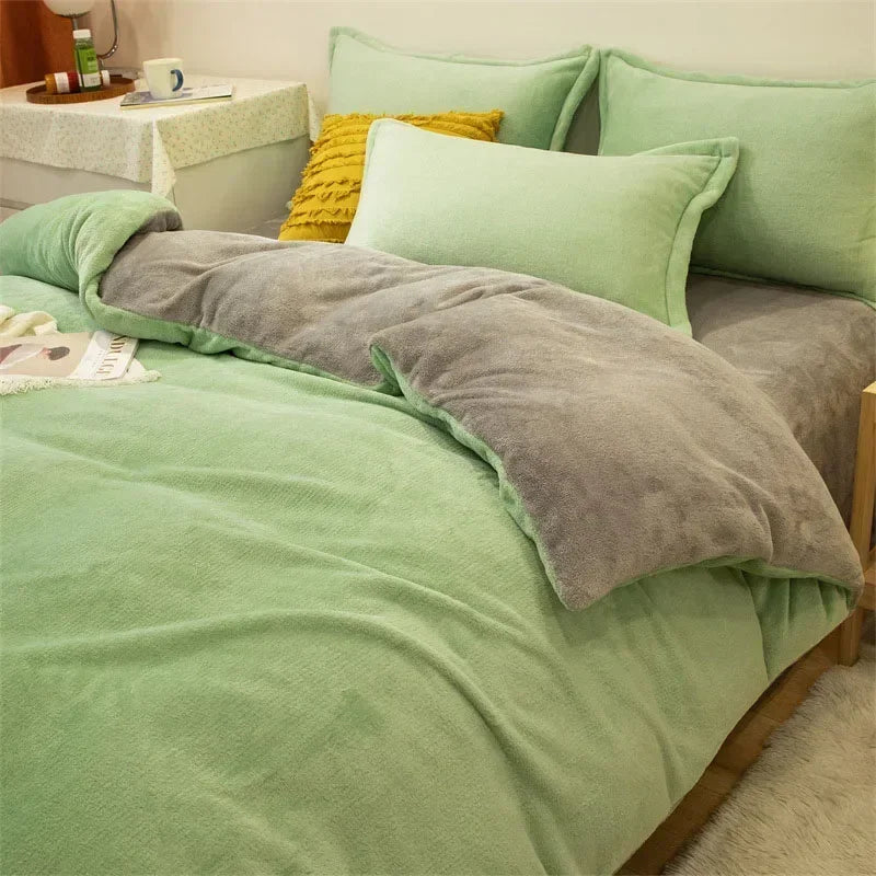 Restfield Flanell Bettbezug Grau – Extra Warm & Weich