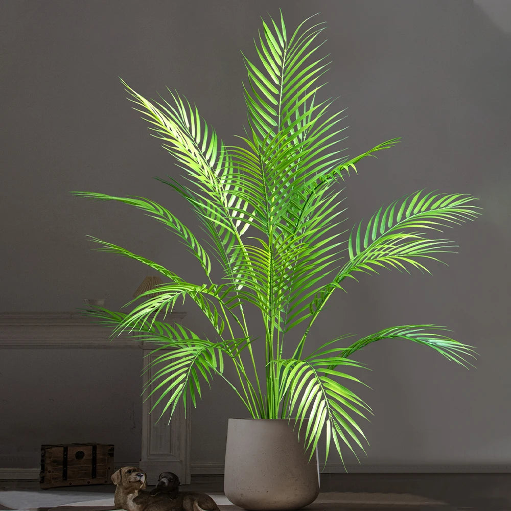 Kunstplant Areca Palm 50-88cm Tropisch Kunststof Woonkamer Kantoor Tuin Nep Palmboom Grote Kunstboom Binnen Buiten | Sansoti