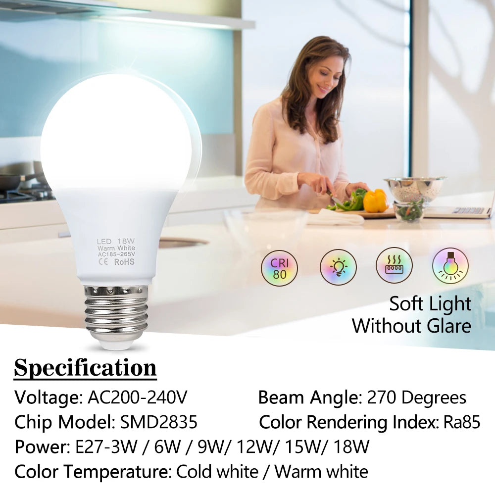 E27 Warm Wit LED Lamp | Sansoti