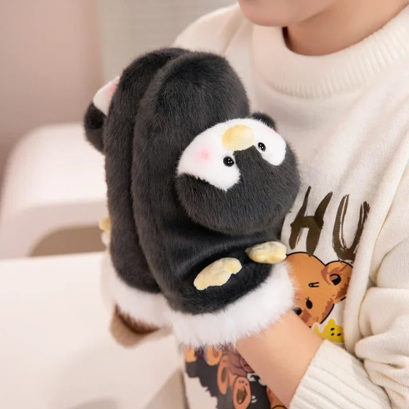 Plüsch-Tierhandschuhe Unisex Weiche Winterhandschuhe für Kinder und Erwachsene Warm Bequem | Sansoti