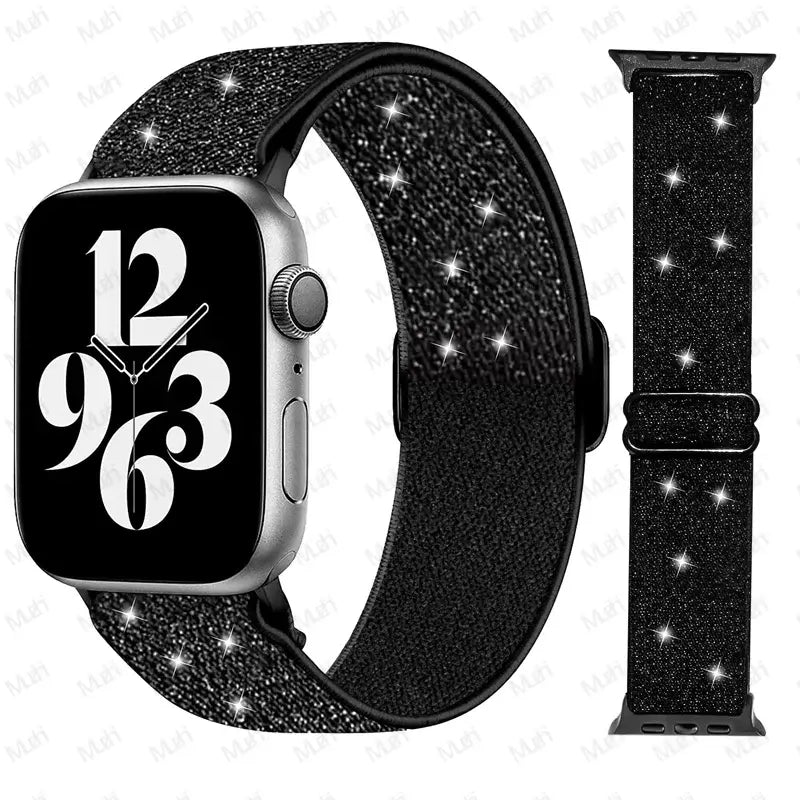 Elastisches Nylon-Smartwatch-Armband Austauschbar Komfortabel Langlebig Sportlich Aktiv | Sansoti