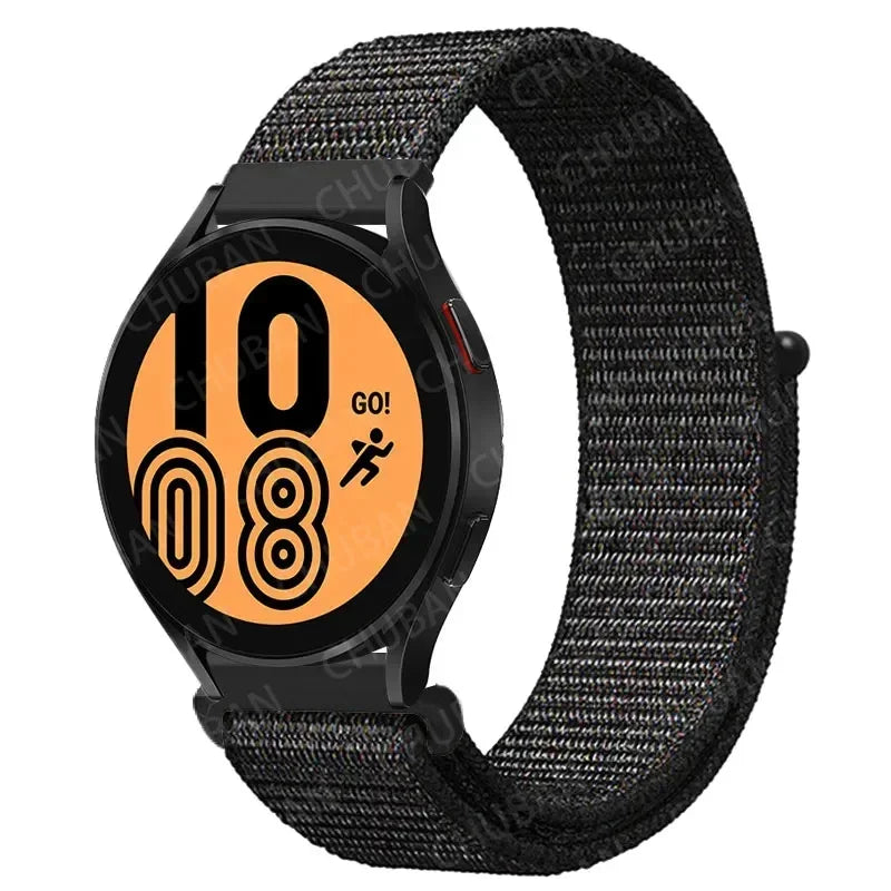 Nylonowy pasek sportowy do smartwatcha 20mm 22mm Oddychający Lekki Pasek typu Loop na nadgarstek Regulowany Trening Fitness | Sansoti