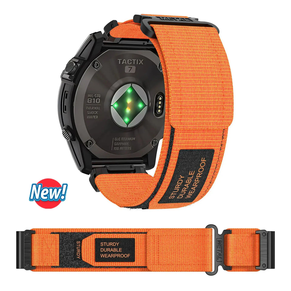 Bracelet de smartwatch en nylon 20 mm 22 mm 26 mm QuickFit, interchangeable, réglable et respirant | Sansoti