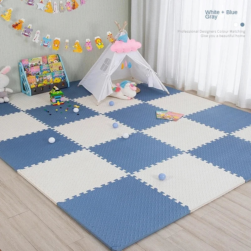 Tapis Puzzle Bébé Mousse EVA Dalles 30x30cm Antidérapant Tapis de Jeu Enfants Tapis Ramper Sol Doux Chambre Bébé Salle de Jeu | Restfield