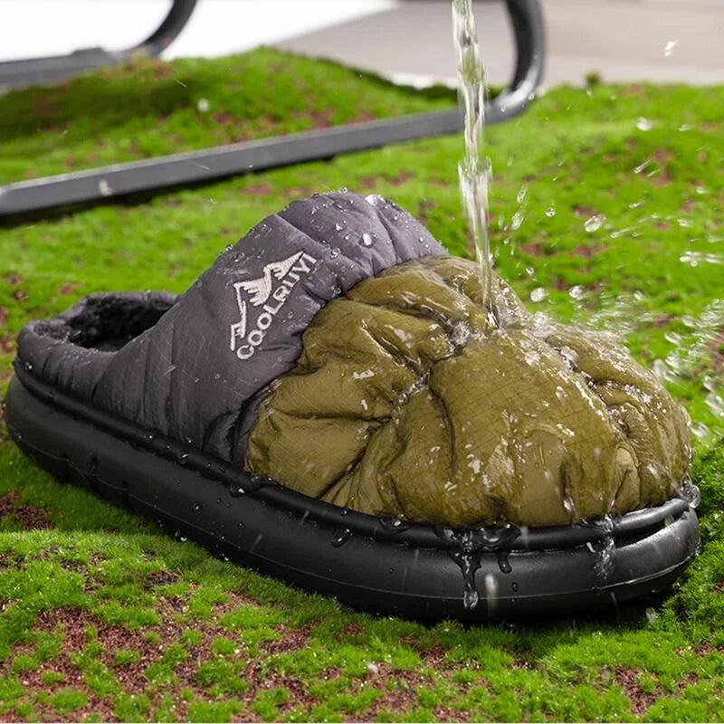 Lined Winter Slippers Unisex With Non-Slip Sole For Indoor Outdoor Comfort Waterproof Soft Lining | Sansoti