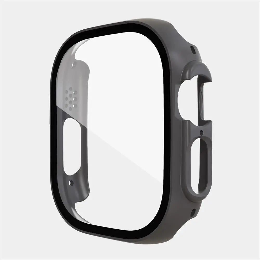 Protective Polycarbonate Glass Smartwatch Case 49mm Transparent Black Rose Gold Green Scratch-Resistant Watch | Sansoti