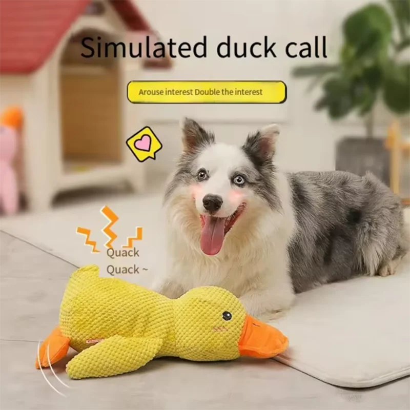Pluche Eendspeelgoed voor Honden Piepend Knuffel Interactief Huisdier Speelgoed Hondenspeeltje 3 Maten | Sansoti