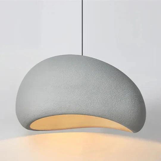 Minimalistische Hanglamp met Natuurlijke Textuur en Warm Sfeerlicht voor Eetkamer en Woonkamer | Sansoti