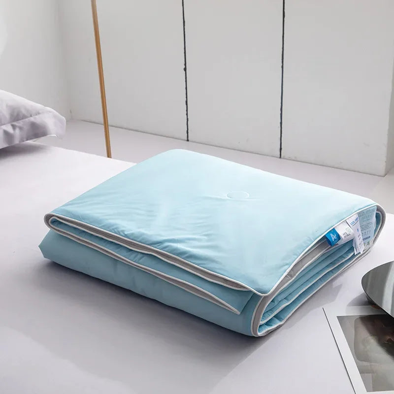Kühldecke Eis-Seide Wendedesign 150x200cm 200x230cm Sommer Kühlende Decke Leicht Atmungsaktiv Schlafzimmer Wärmeregulierend Steppdecke | Restfield
