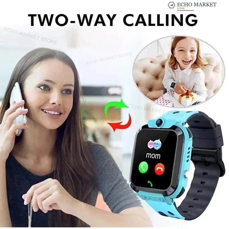 Waterdichte Kindersmartwatch met GPS-Tracking SOS-Functie en Ouderlijk Toezicht voor Android iOS Veiligheid | Sansoti