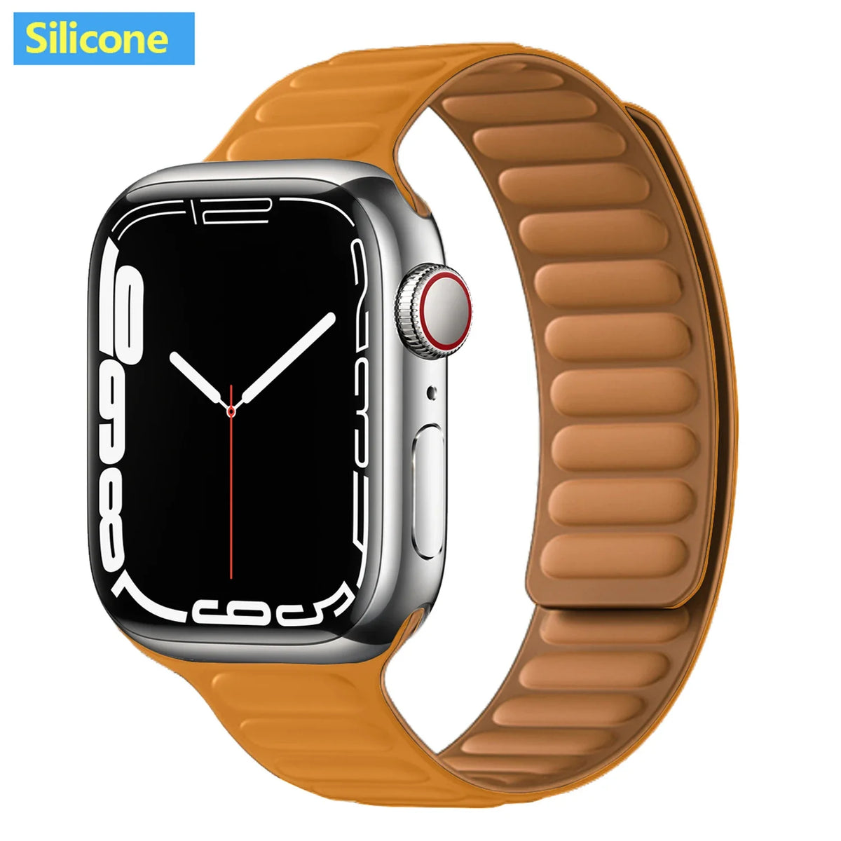 Lederarmband mit magnetischem Verschluss, 38–49 mm, verstellbares Smartwatch-Zubehör, stilvolles Armband | Sansoti