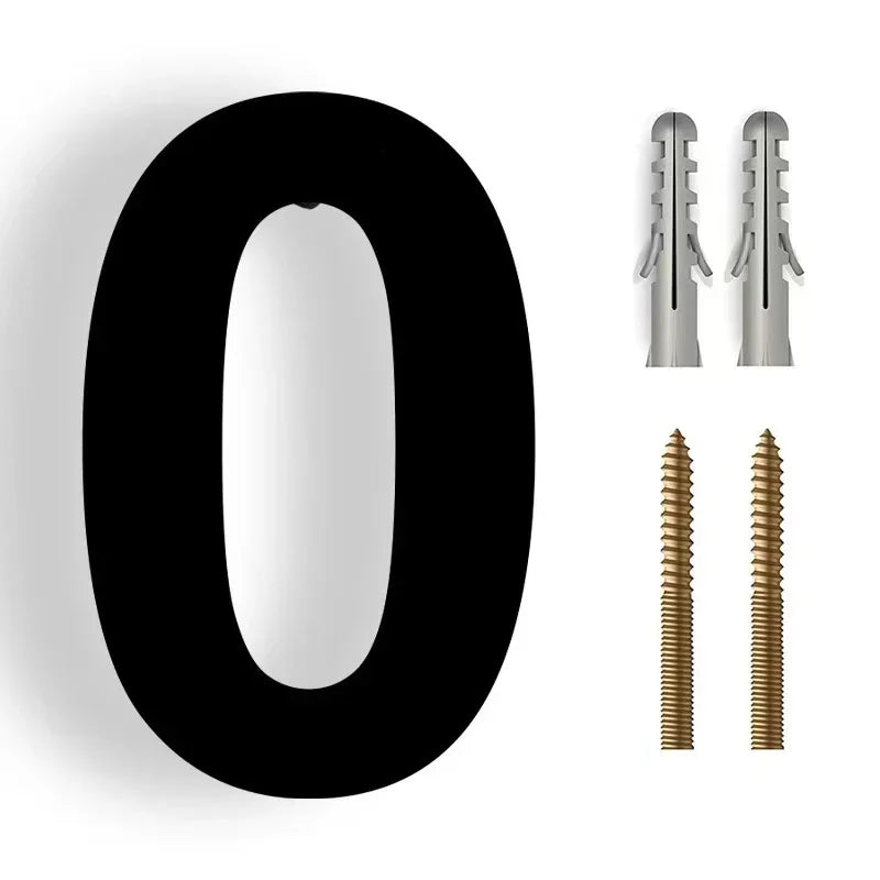 3D Floating House Number for Outdoors – Modern Stainless Steel Number for Facade and Entrance | Sansoti