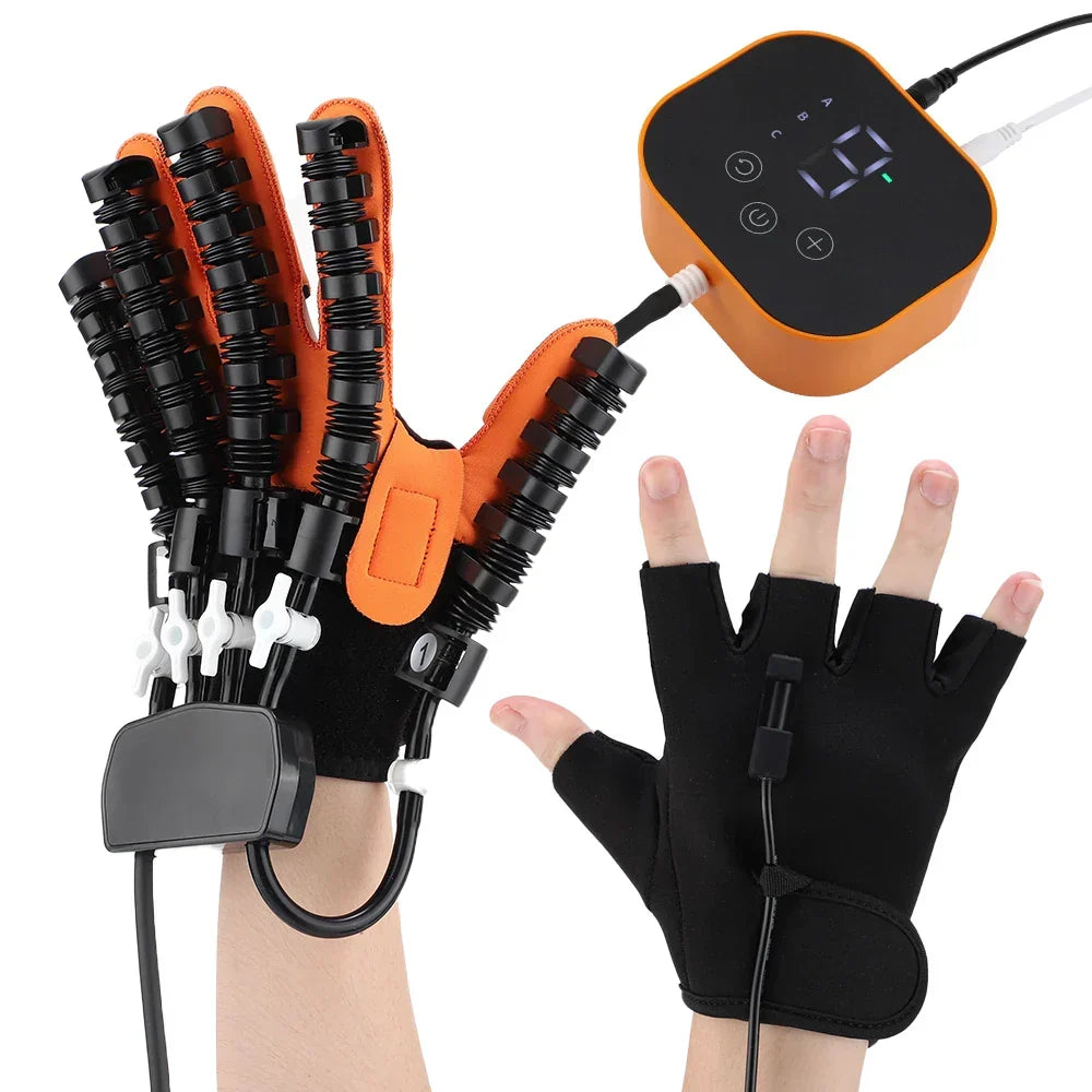 Elektrische Handrehabilitatie Handschoen 3-in-1 Therapie Massage Warming voor Handen Vingers Slaganval | Sansoti