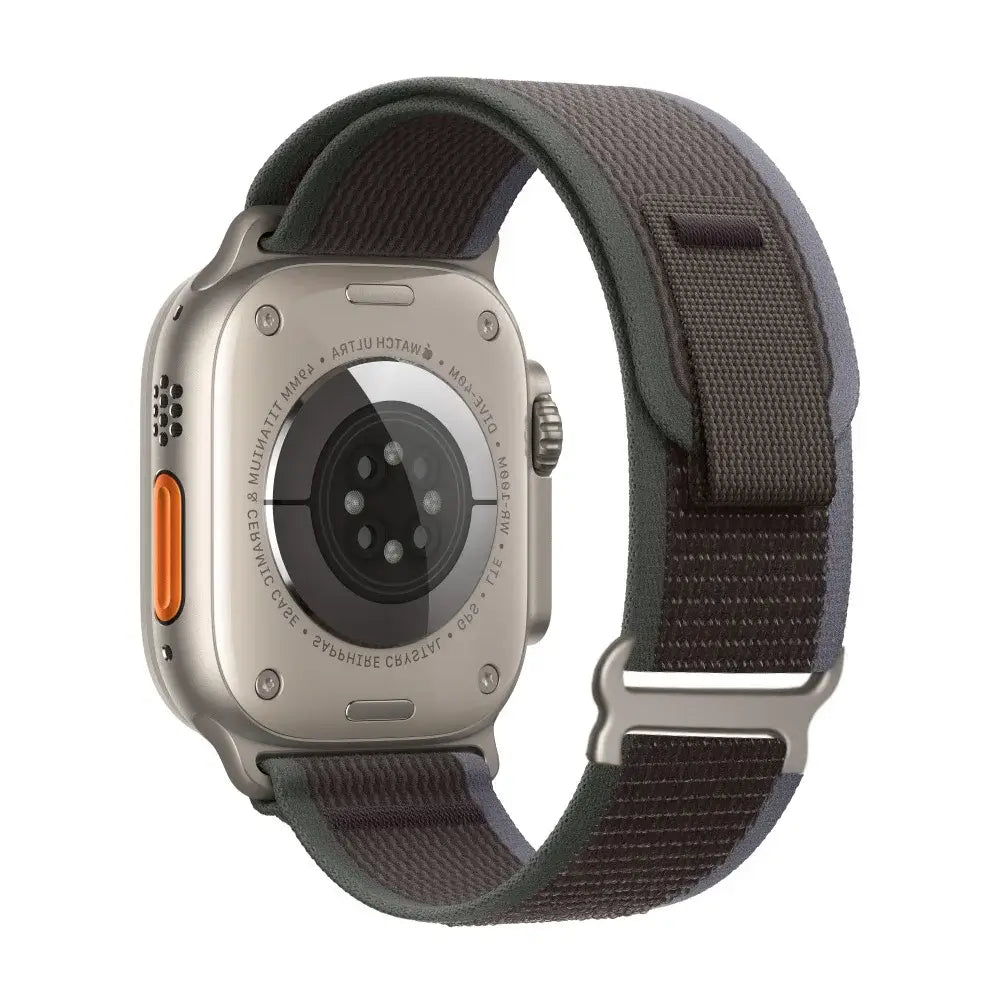 Nylon-Smartwatch-Armband mit Klettverschluss – atmungsaktives, verstellbares Armband, 38–49 mm, für Sport und Freizeit | Sansoti