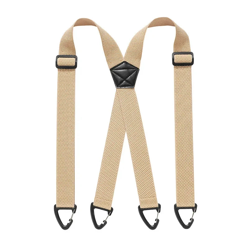 Verstelbare Bretels Heren X-Rug Y-Vorm Elastisch 3,5cm Breed Metalen Clips Werkkleding Casual Formeel | Sansoti